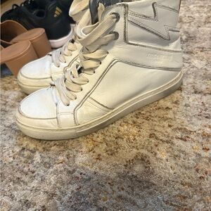 Zadig & Voltaire White High-Top Sneakers